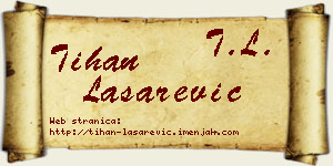 Tihan Lašarević vizit kartica